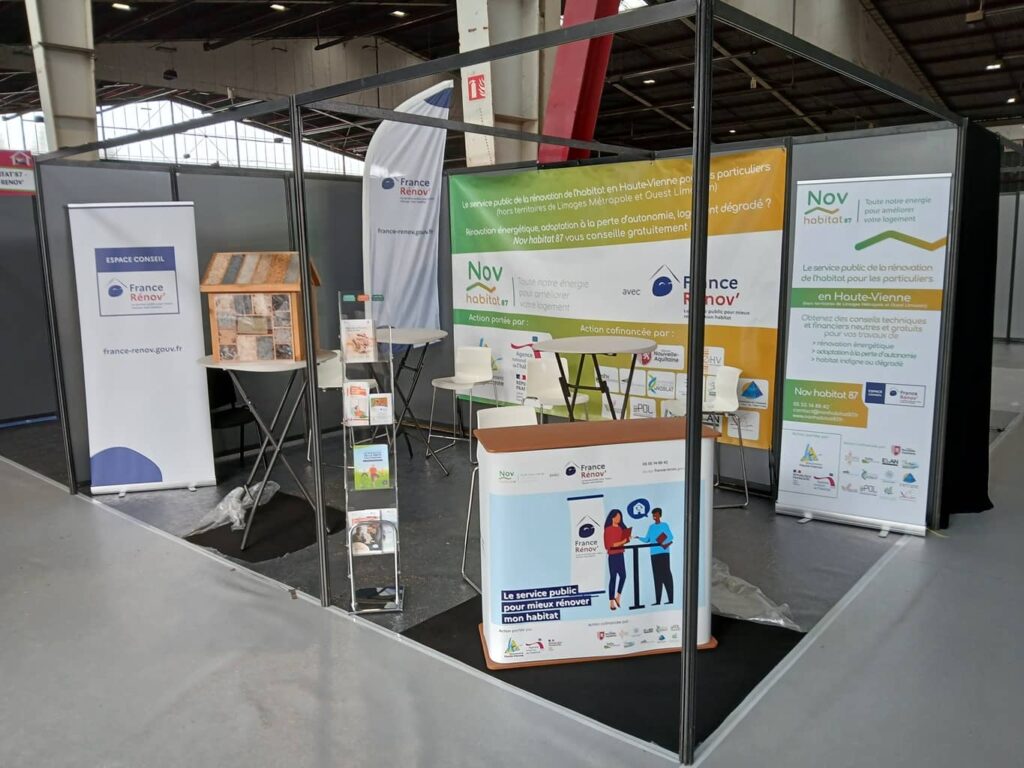 Stand Nov Habitat 87 au Salon habitat de Limoges en mars 2025